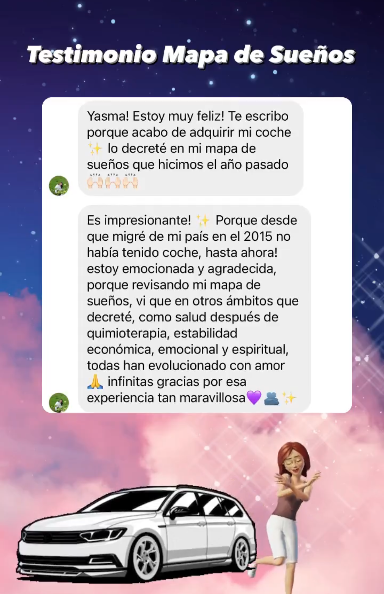 Testimonios reales Mapa de sueños 2023